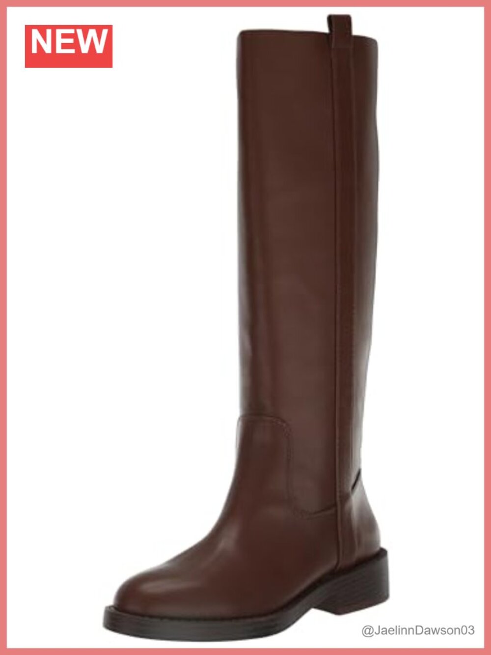 Women's Mid-Calf Block Heel Bootie Water Resistant Pull-On Bow Detail